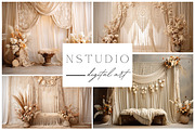 Set of 15+1 FREE BOHO Backdrops, a Layer Style Add-On by NSTUDIO (Thumbnail 1 of 7)