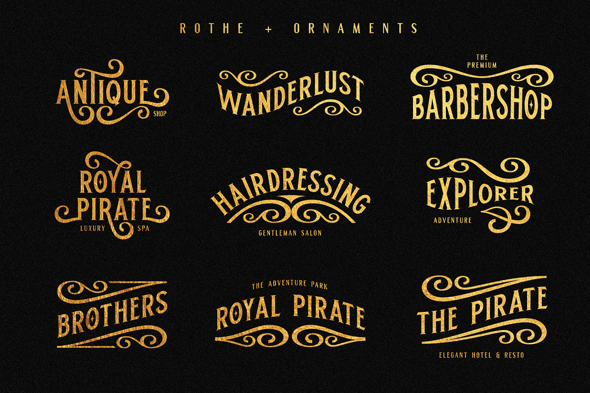 ROTHE - Vintage Luxury Font preview 3