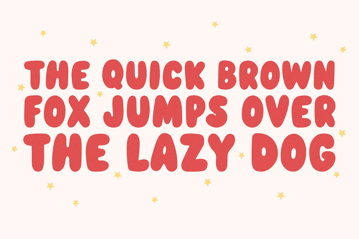 Cherries - A Rounded Bubble Font, a Sans Serif Font by Happy Type Club (Photo 5 of 7)