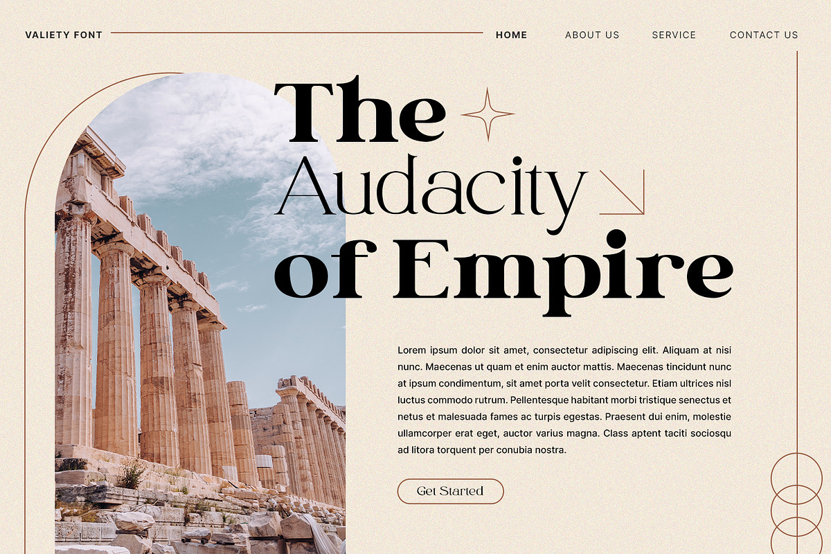 Valiety, a Serif Font by din-studio.com (Photo 7 of 10)