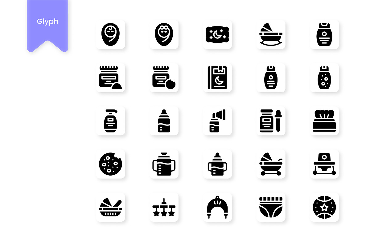 Baby Icons, a Duotone Icon by HacaStudio (Photo 3 of 3)
