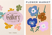 Modern Floral Poster Big Collection, a Texture Illustration by Laras Wonderland (Thumbnail 10 of 27)