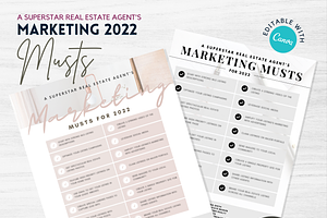 Editable Agent Marketing 2022 CANVA