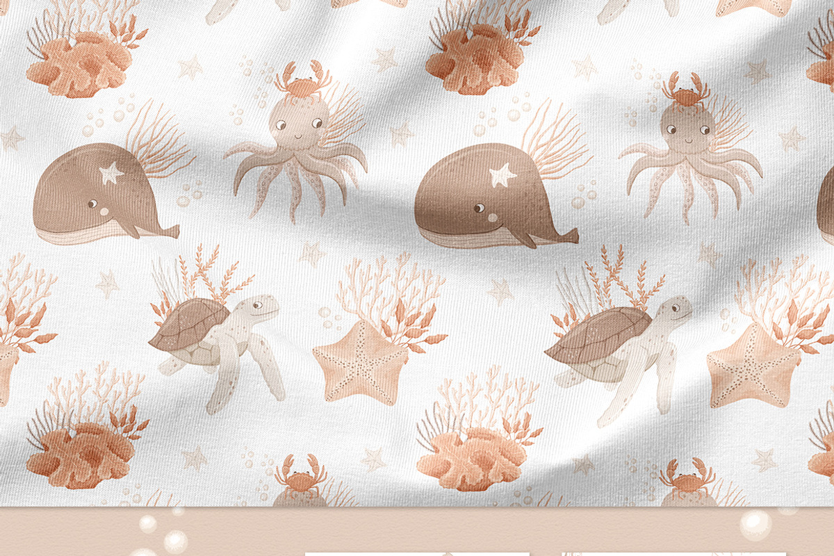 Tiny mermaids - baby collection, an Animal Illustration by polikarpovaart (Photo 8 of 11)