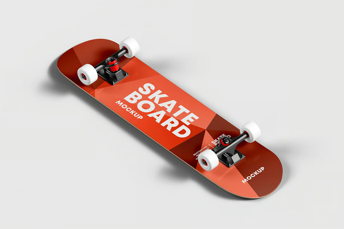 Skateboard Mockup, a Product Mockup by zippypixelstudio (Photo 2 of 8)