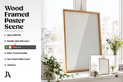 Wood Framed Poster 2x3 PSD Mockup, a Household Mockup by Julian Adams (Thumbnail 3 of 3)