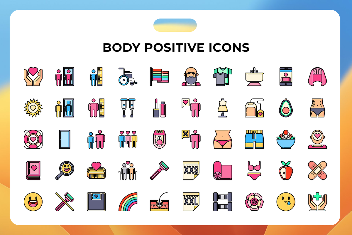 Body Positive Icons, a Duotone Icon by Wencory (Photo 1 of 3)