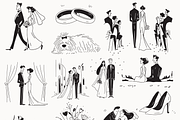 Wedding Collection: 66 Line Art Pack, a Person Illustration by Veyla (Thumbnail 6 of 16)