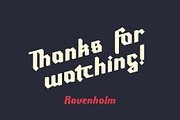 Ravenholm Slant, a Blackletter Font by NREY (Thumbnail 7 of 7)