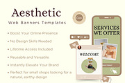 Organic Web Banner Templates, a Landing Page Template by Hell Yeah Designs (Thumbnail 3 of 8)