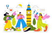 10 Travel Tour Guide Illustration, a Person Illustration by denayunebgt (Thumbnail 4 of 4)