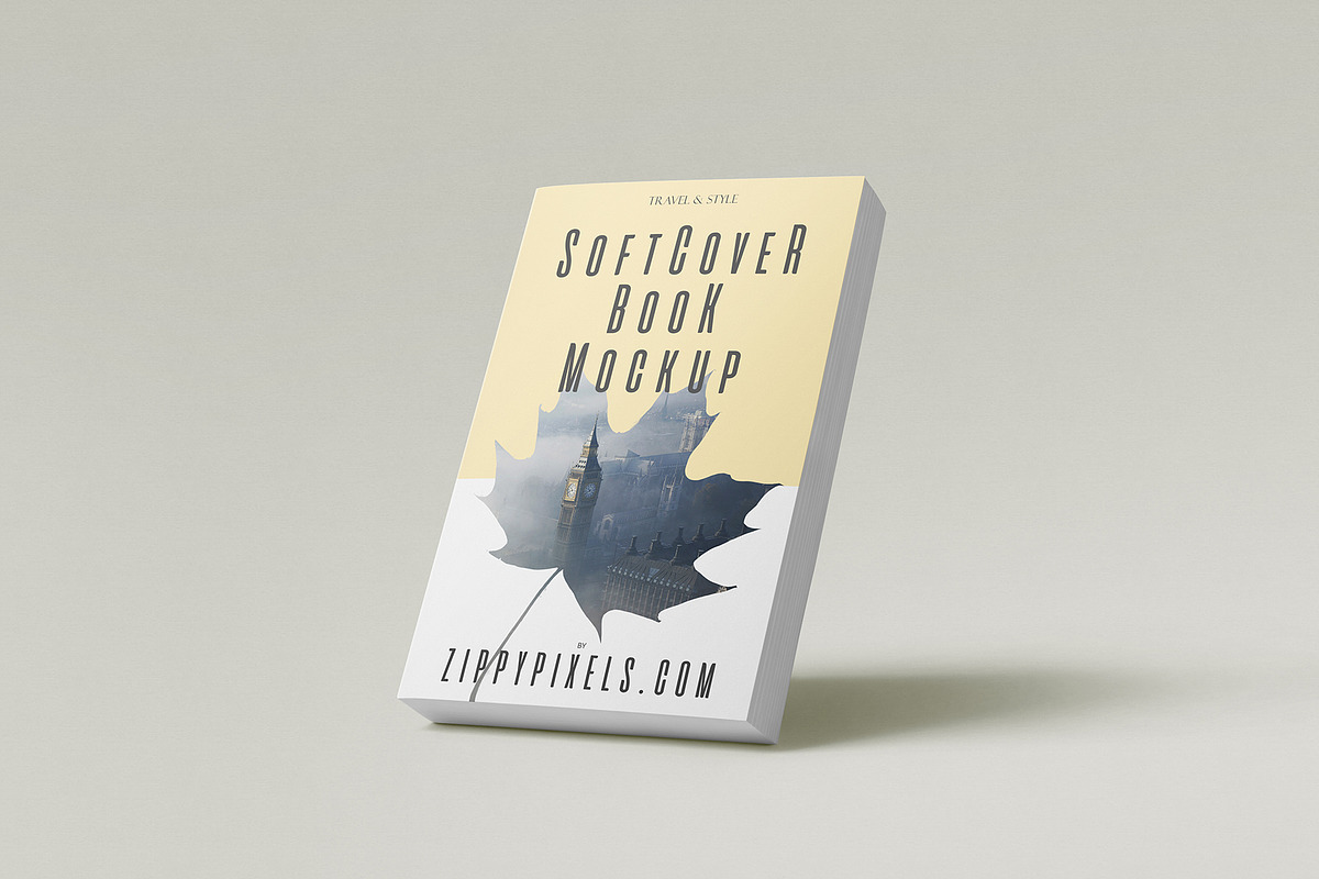 Book Cover Mockup, a Product Mockup by ZippyPixels (Photo 3 of 8)