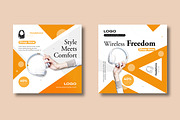 Headphone Promotion Social Media, a Social Media Template by MightyDesign (Thumbnail 4 of 8)