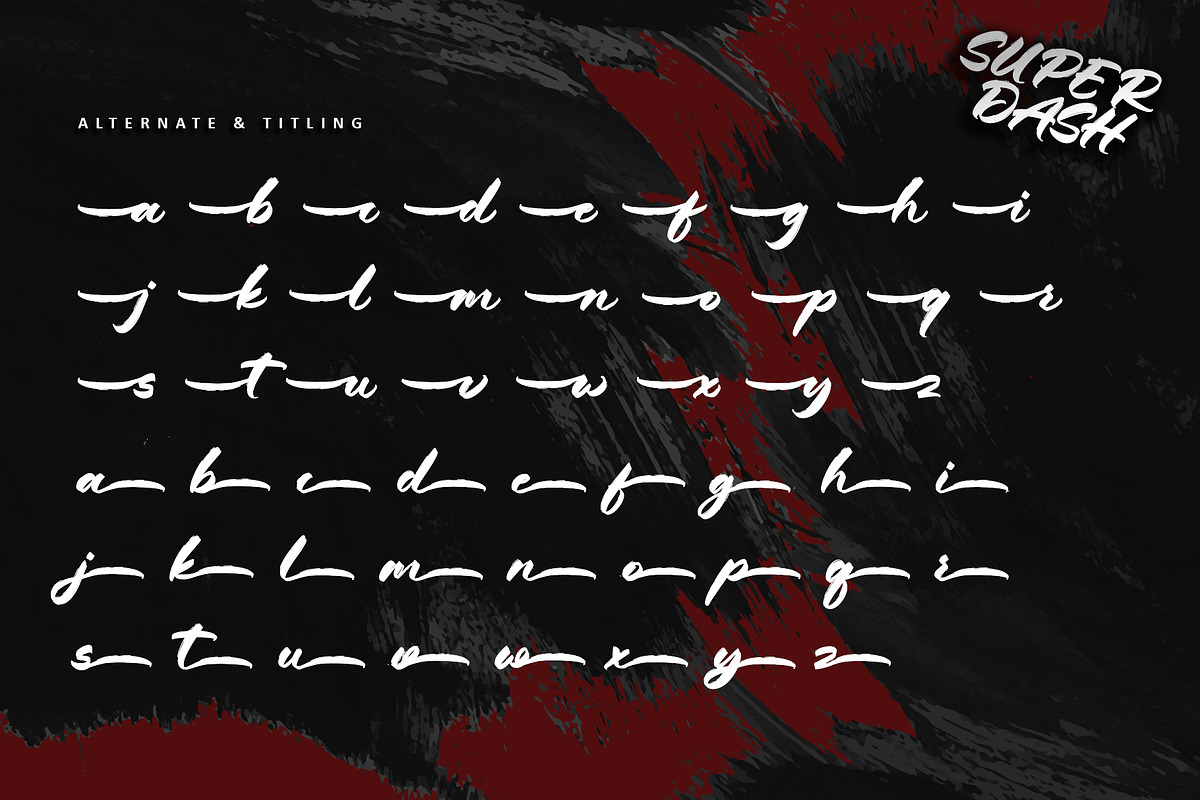 Super Dash, a Handwritten Font by Letterara (Photo 9 of 12)