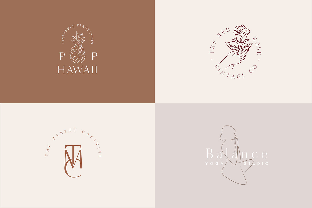 Feminine Logo Bundle, a Branding & Logo Template by Tropical Type (Photo 11 of 15)