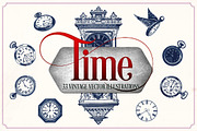 Vintage clocks and watches, a Technology Illustration by Mr Vintage (Thumbnail 1 of 5)
