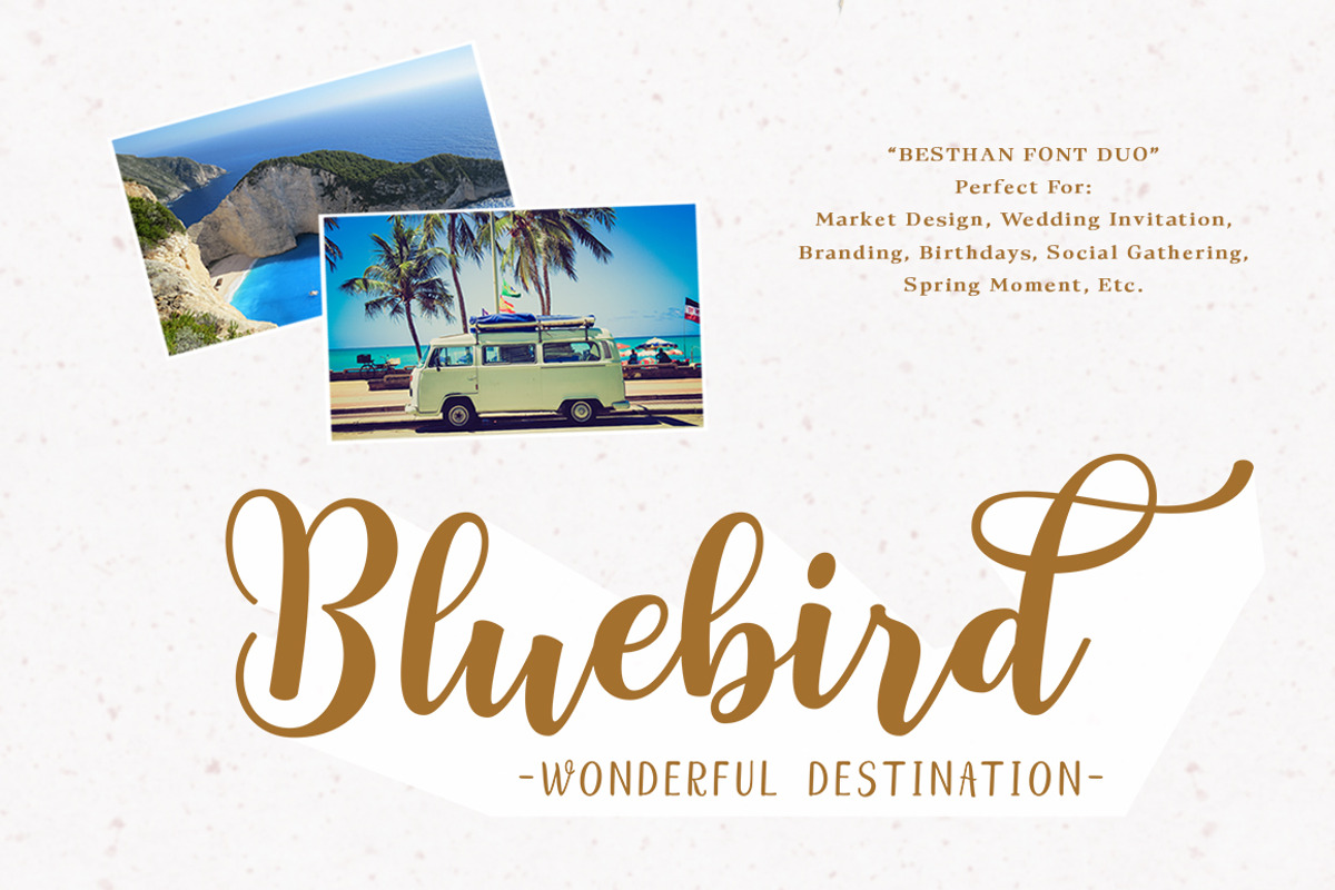 Hello Besthan Font Duo, a Script Font by Alpha Bento (Photo 3 of 6)