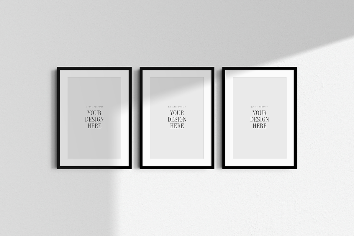 Frame Mockup BUNDLE 5:7 A4 Portrait, a Product Mockup by DESIGN BY nube (Photo 13 of 15)