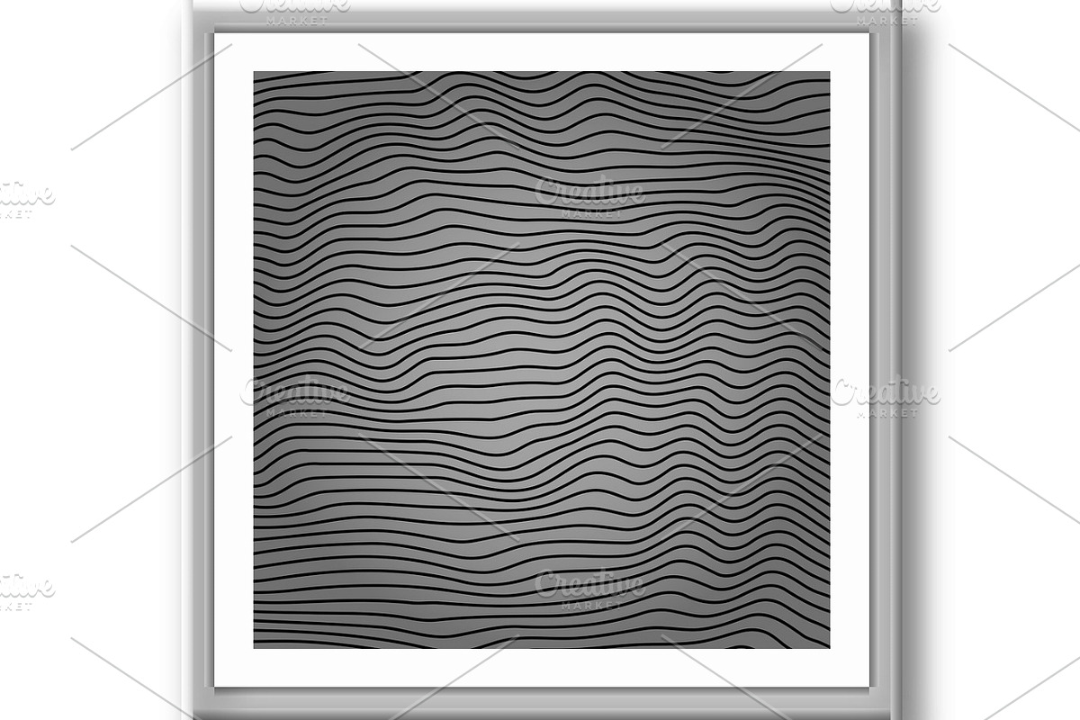 Abstract background with wavy lines, a Pattern Graphic by RODINA (Photo 3 of 3)