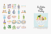 La dolce vita pantry clipart set, a Decorative Illustration by Patishop Art (Thumbnail 4 of 10)
