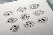 30 Line Art Badge & Frame Label, a Decorative Illustration by Raftel (Thumbnail 7 of 12)