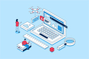 Isometric Concepts Illustrations, a Finance Illustration by alexdndz (Thumbnail 5 of 26)