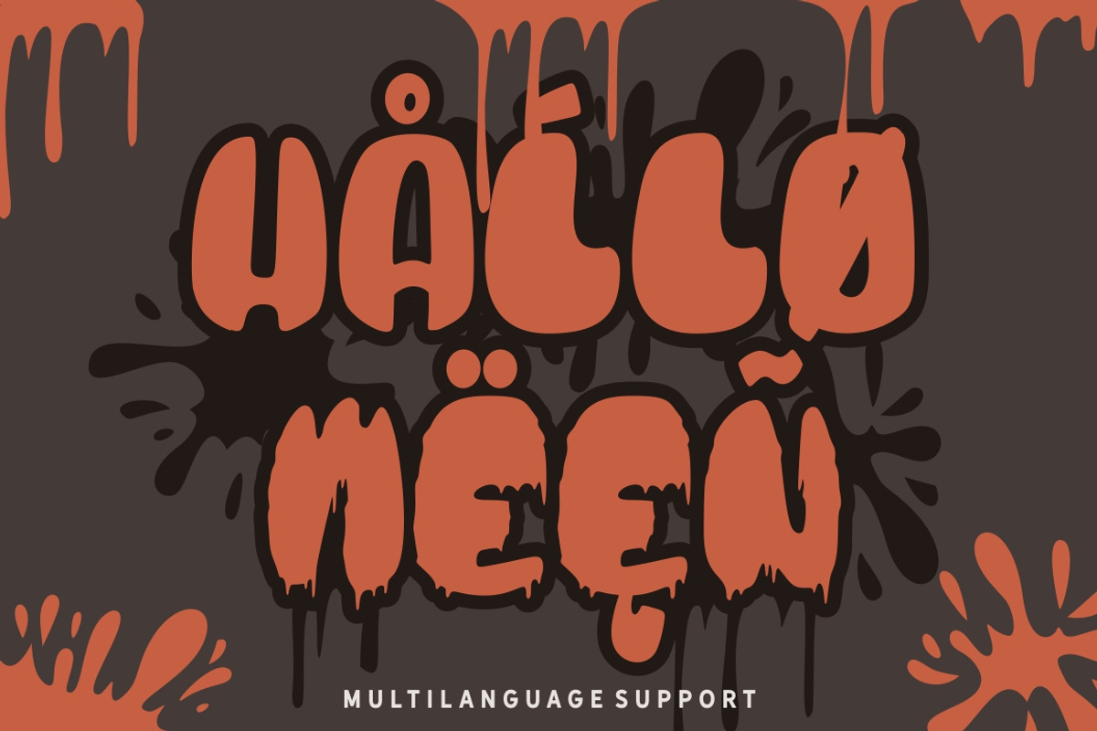 Blood Bold - Fun Halloween Two Fonts preview 5