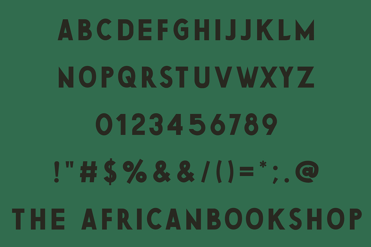 Titular Font - The African BookShop, a Sans Serif Font by Emma Make (Photo 5 of 12)