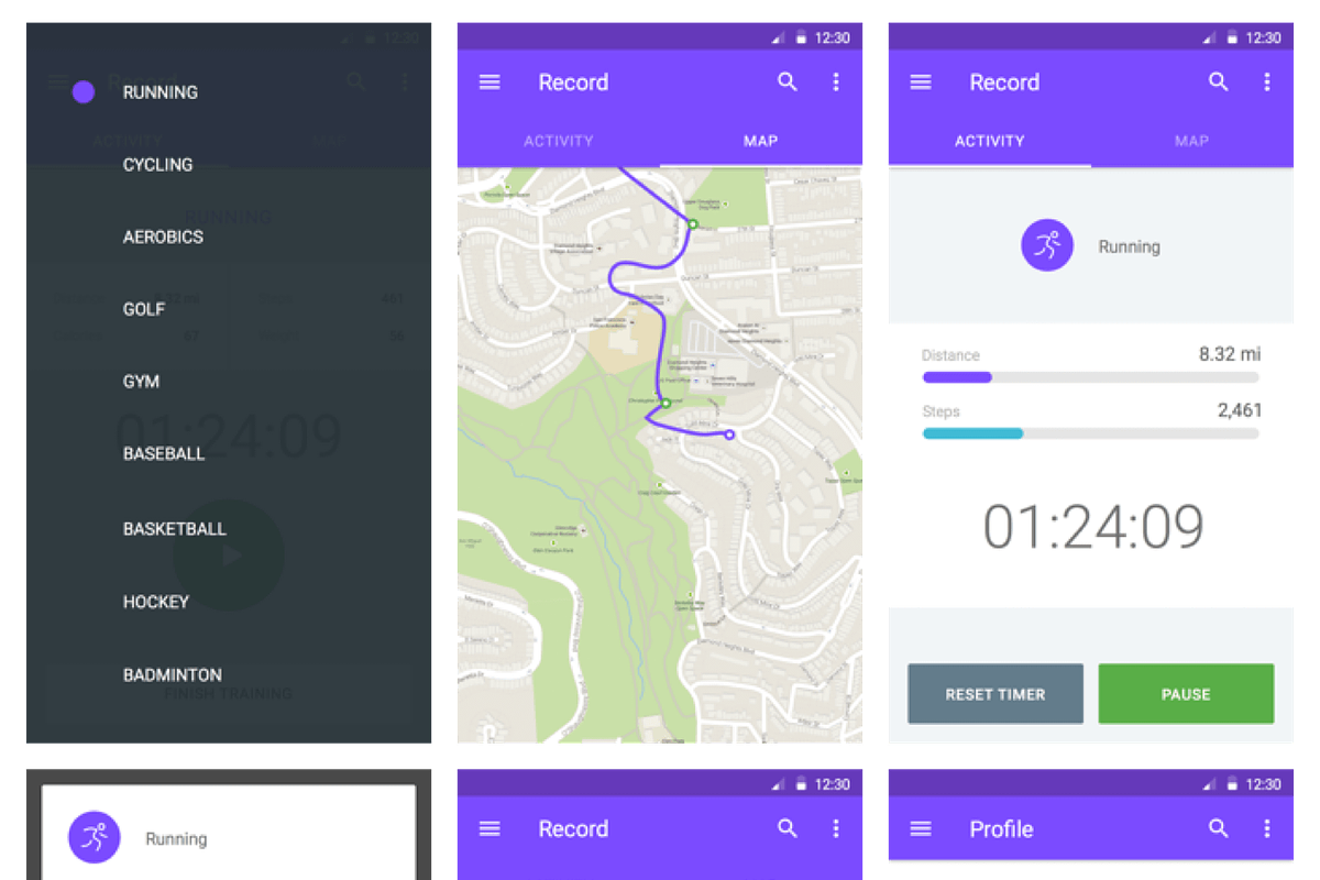 Material UI Kit: Fitness, a Templates & Theme by UI8 (Photo 4 of 7)