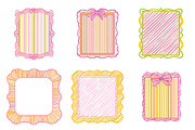 Summer Frames With Bow Ribbon PNG, an Illustration by SinaCreation (Thumbnail 3 of 9)