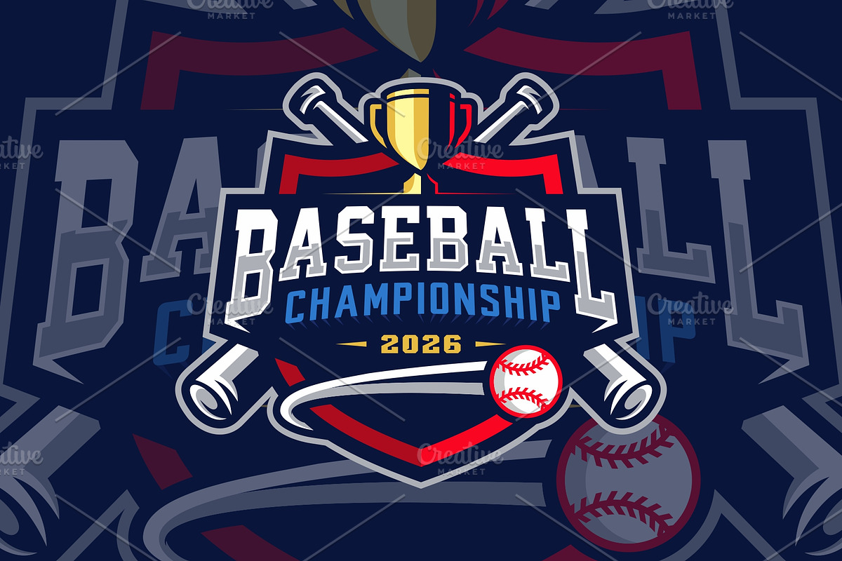 Baseball tournament logo, a Branding & Logo Template by swarnstudio (Photo 2 of 3)