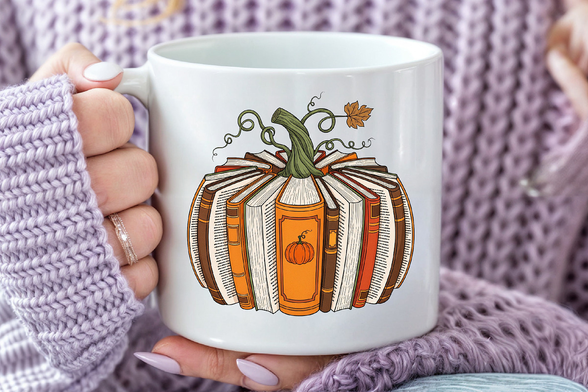 Fall Book Pumpkin Halloween Teacher, an Illustration by Craft Nest (Photo 4 of 6)