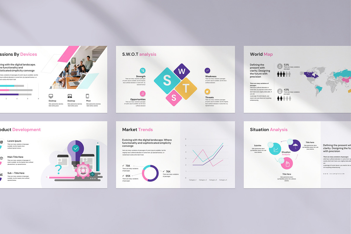Marketing Plan Presentation Template, a Presentation Template by Slide_Genius1 (Photo 4 of 9)