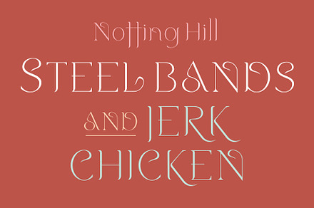 Notting Hill. Stylish new serif font