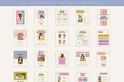 Retro Instagram Stories Posts Canva, a Social Media Template by Branding Babe Co. (Thumbnail 3 of 7)
