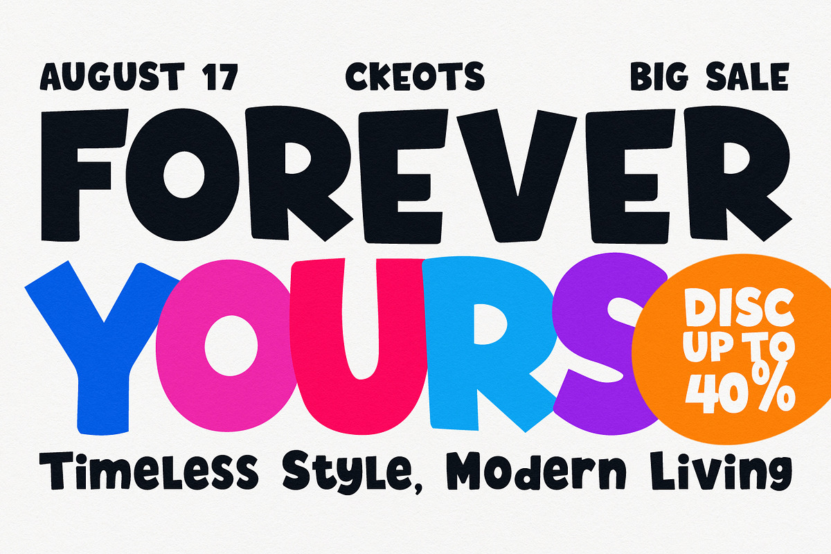 Shoping Ckeots, a Sans Serif Font by Black Junst (Photo 3 of 7)