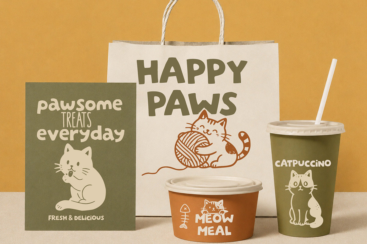 Snuggle Cat – Font Duo, a Handwritten Font by cocodesign (Photo 6 of 8)