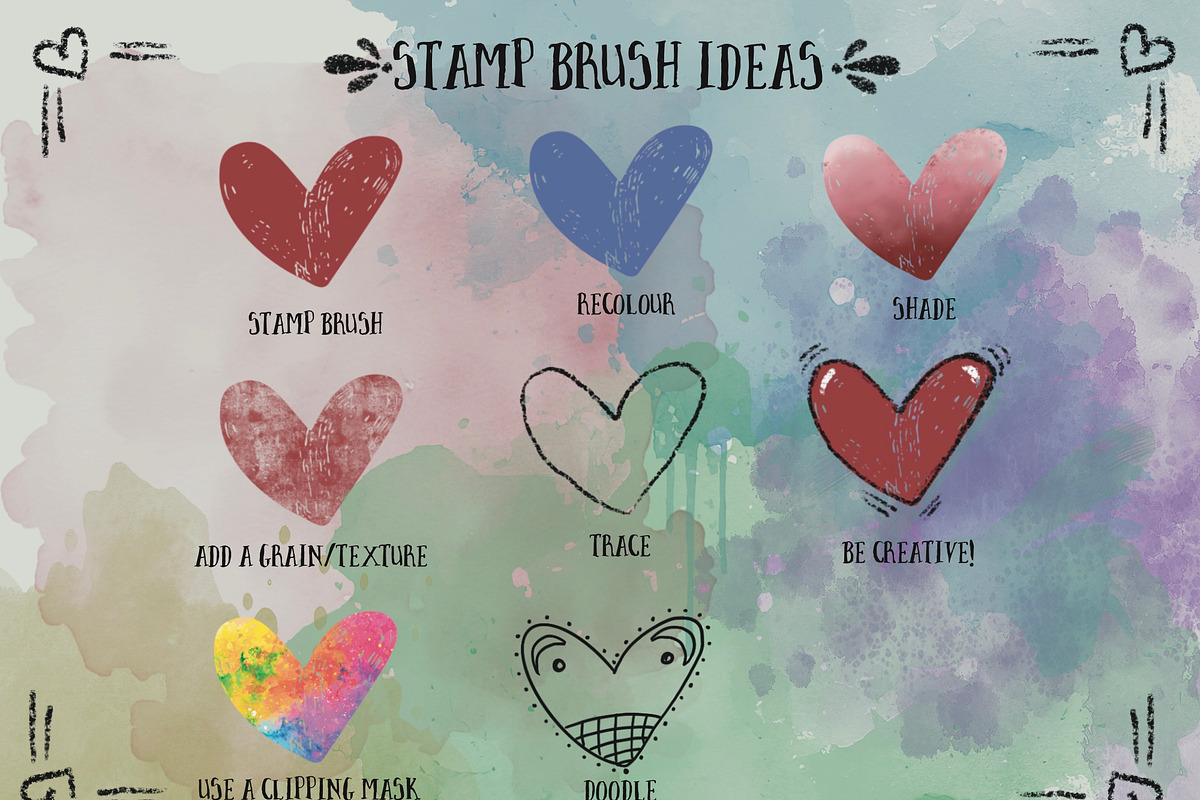 Procreate Mark Making Brushes Set 1, a Brushes & More by Soaring Bird Designs (Photo 3 of 6)