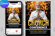 Praise & Worship Church Flyer, a Flyer Template by Psd Templates (Thumbnail 1 of 3)