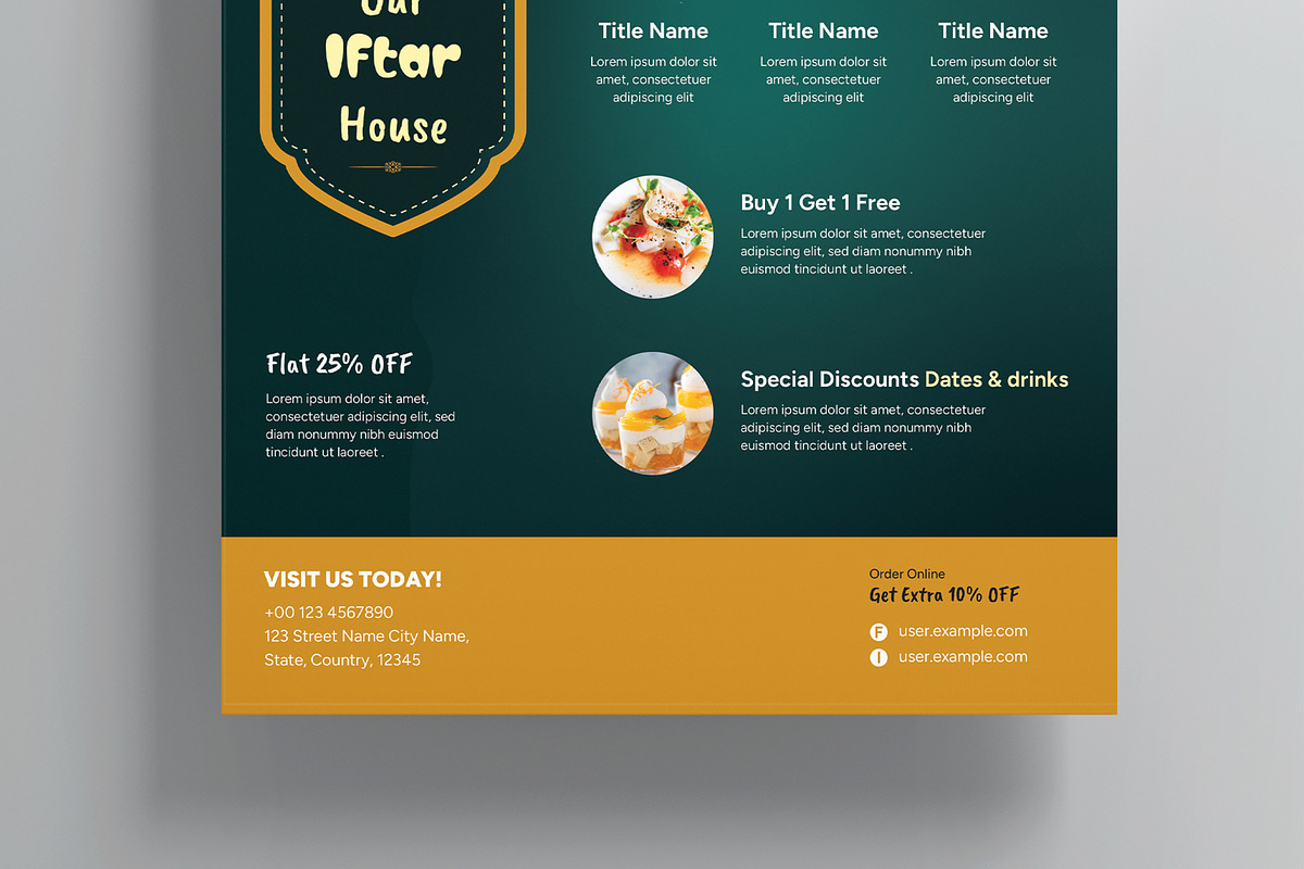 Iftar Weekend Discount Event, a Flyer Template by MightyDesign (Photo 3 of 8)