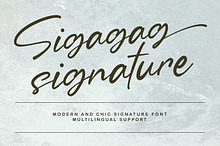Sigagag Signature Display Font
