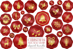 Elegant Red Wax Seal Stamp Clipart, an Illustration by SinaCreation
