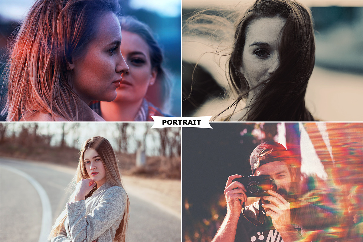 Portrait Photoshop Actions preview 3