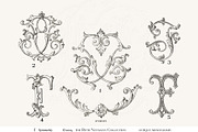 Antique Vintage Monogram Initial F, an Object Graphic by Antique Monograms (Thumbnail 4 of 4)