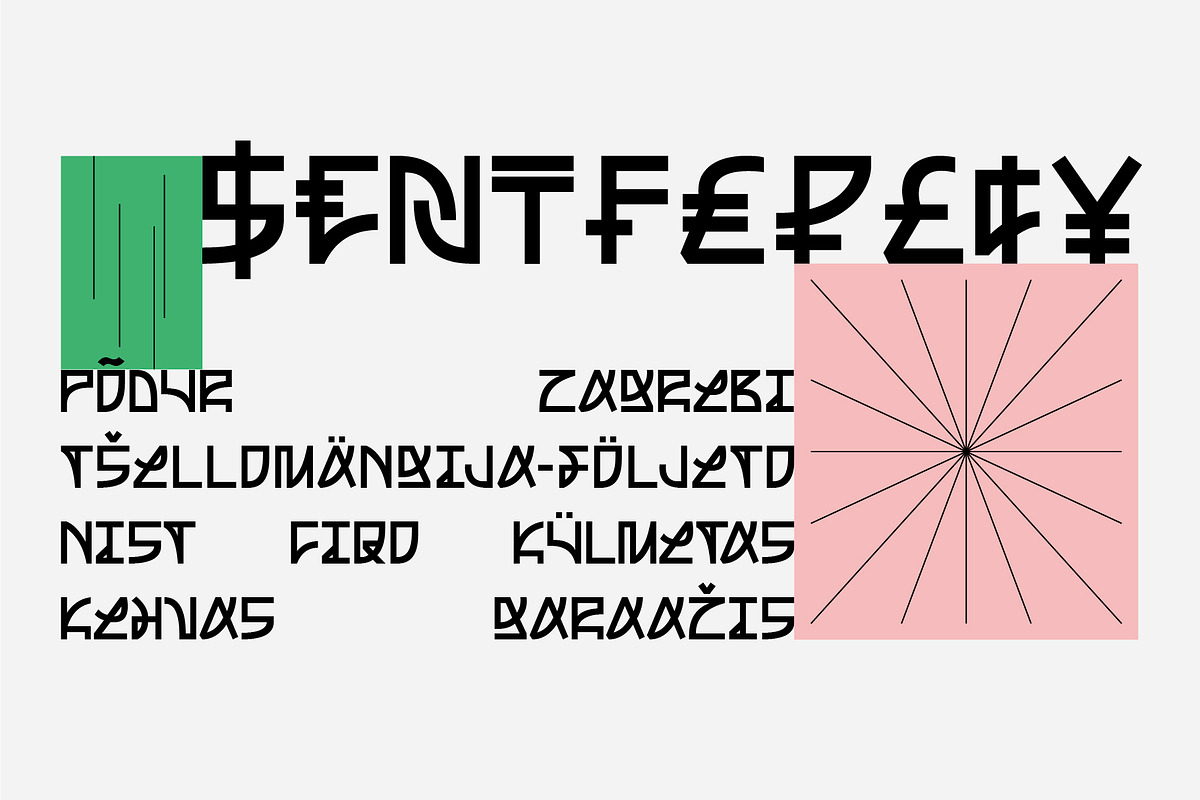 SK Nagot — Modern Decorative Font, a Font by Shriftovik Type Foundry (Photo 8 of 10)