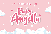 Baby Angella, a Script Font by Silverdav (Thumbnail 1 of 6)
