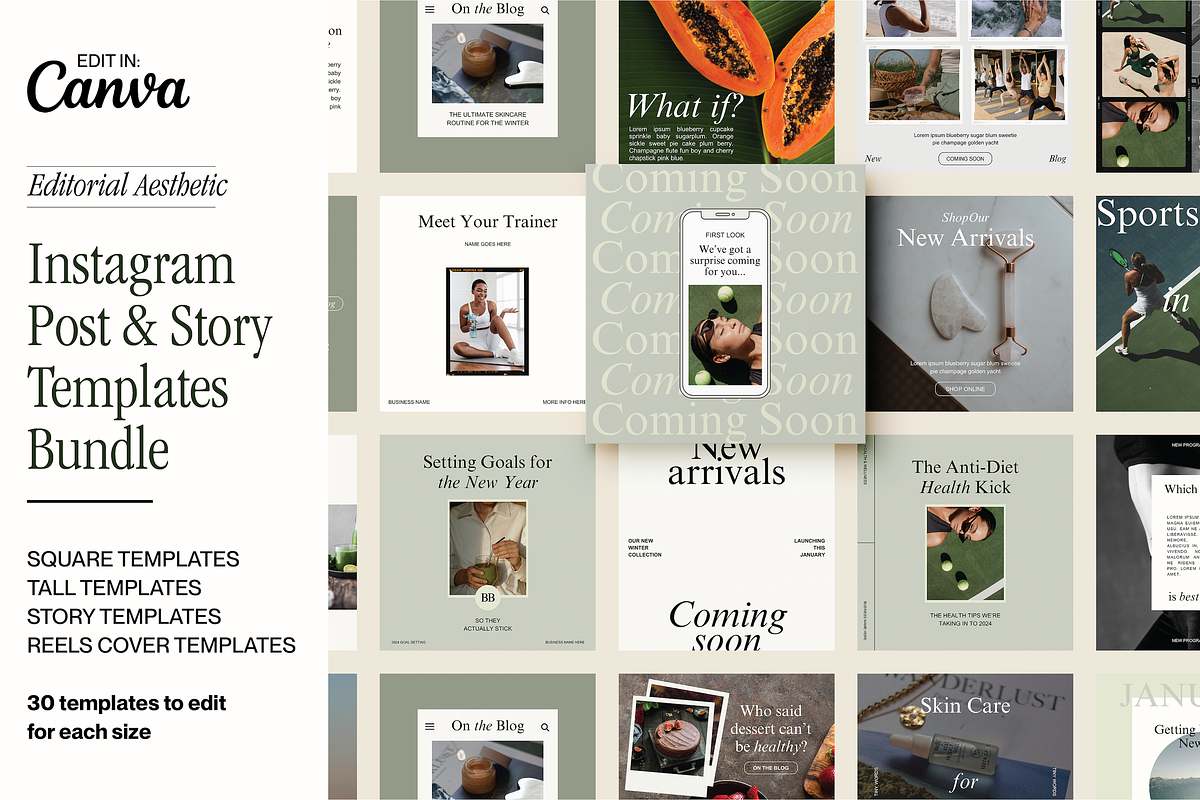 Canva Social Media Templates, a Social Media Template by Brand & Bloom (Photo 1 of 22)