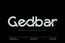 Gedbar - Modern Ligature Logo Font