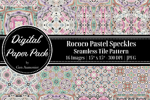 Pastel Rococo Abstract Patterns