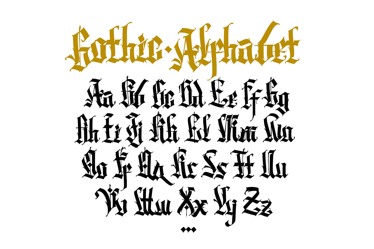 Gothic font - 11, a Blackletter Font by GeekClick (Photo 6 of 17)